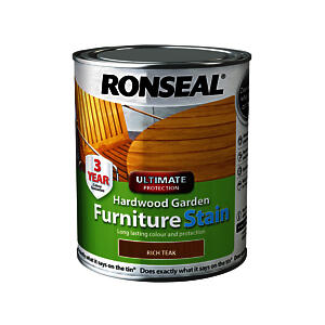 Ronseal Ultimate Hardwood Stain Rich Teak 750ml