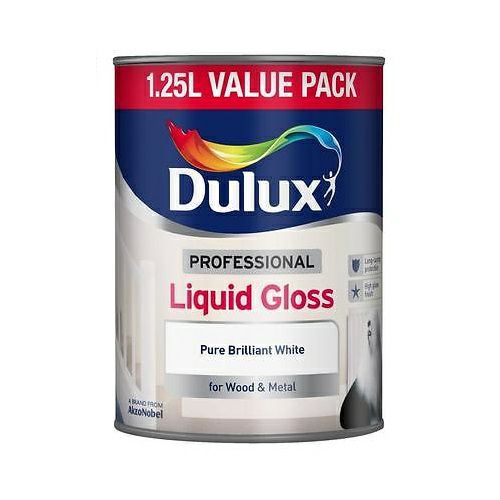 Dulux Liquid Gloss Pure Brilliant White 125l Handy Cabin 9255